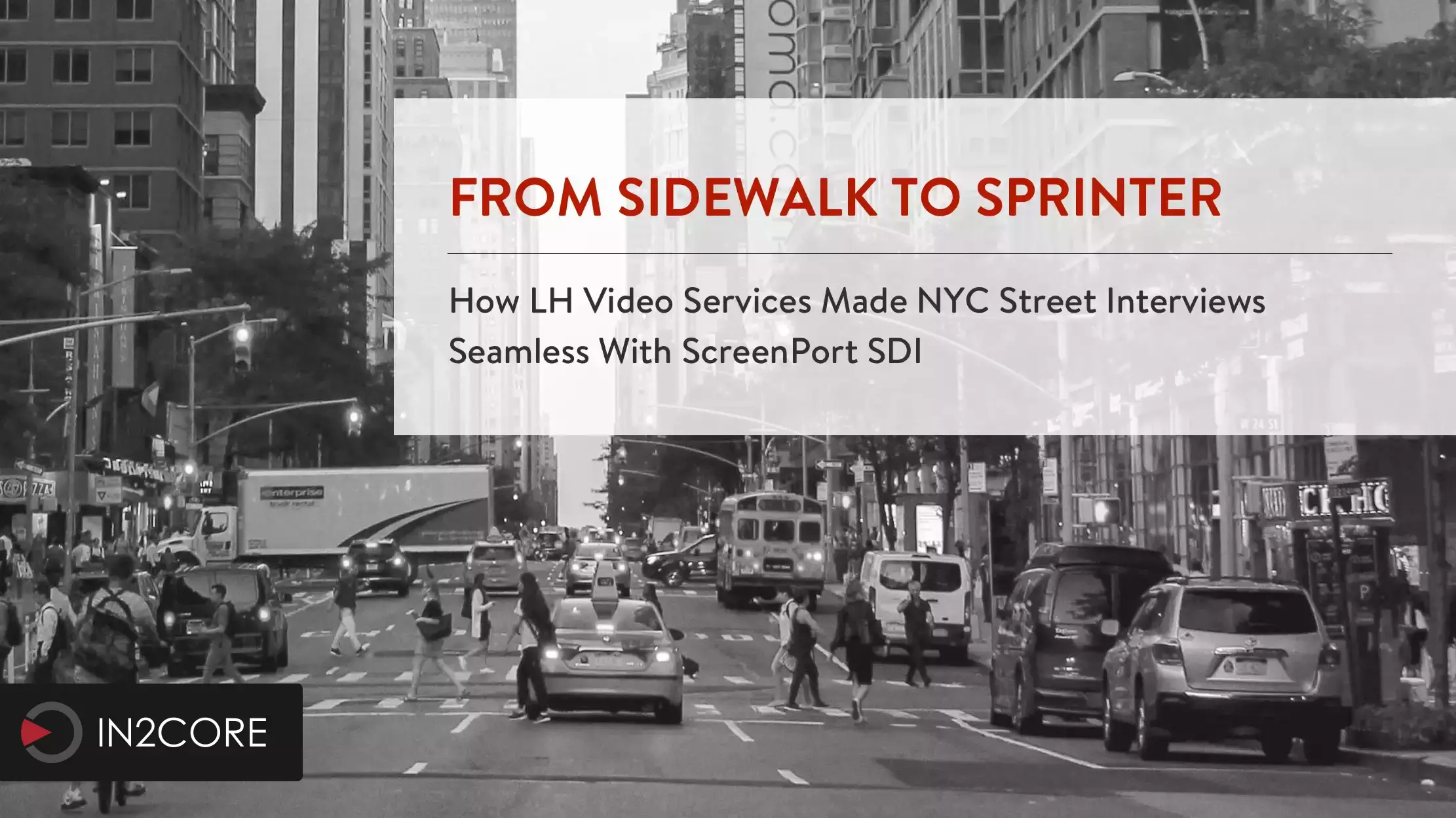 From Sidewalk to Sprinter: Street Interviews Made Seamless With ScreenPort SDI